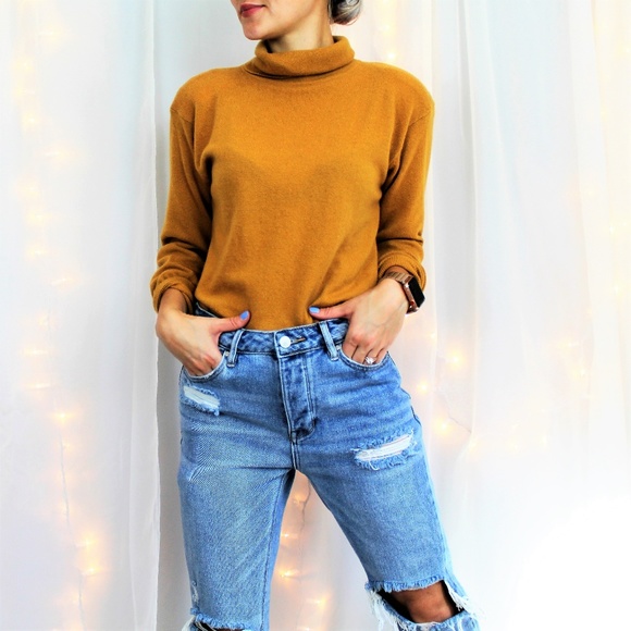 Lord & Taylor Sweaters - Lord&Taylor Mustard Colored 100% Cashmere Sweater